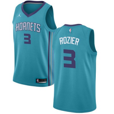 Nike Charlotte Hornets #3 Terry Rozier Teal NBA Jordan Swingman Icon Edition Jersey Men's